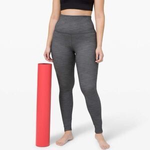 Lululemon Align Pant Super Hi-Rise 28" Mini Heathered Heathered Black (4) #276